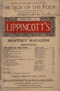 Lippincott's Monthly Magazine featuring The Sign of the Four.