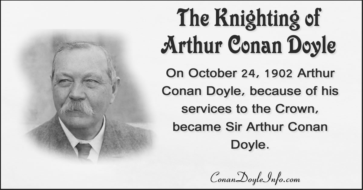 Knighting of Conan Doyle